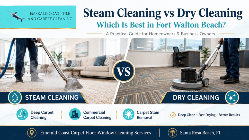 Steam Cleaning vs Dry Cleaning: Which Is Best in Fort Walton Beach?
